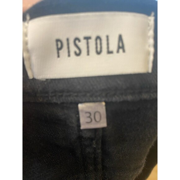 Pistola Women’s Black Distressed Denim Shorts Size 30 - Picture 4 of 5